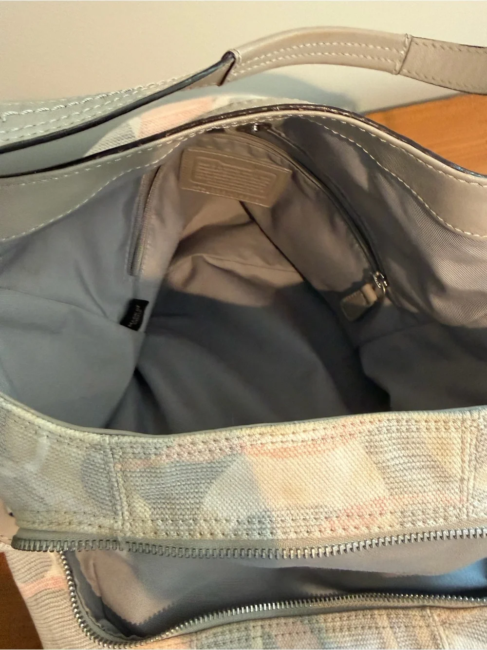 Coach SoHo Optic Lynn Signature Hobo Bag with Leather Trim